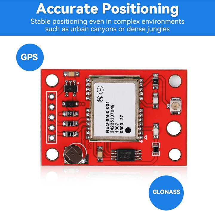 2 Stück GY-NEO6MV2 NEO-6M GPS-Modul Flugsteuerungsmodul unterstützt 3 V-5 V Stromversorgung mit Kera