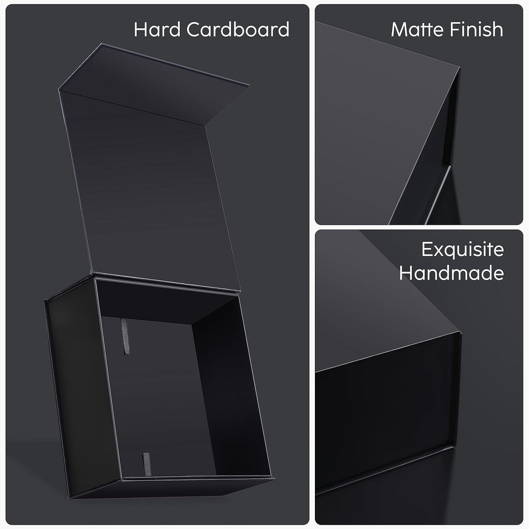 JiaWei Geschenkbox 1 Stück, 38.5x35x12.8 cm Geschenkkarton mit Magnetisch Deckel, Grusskarten &amp; Gesc