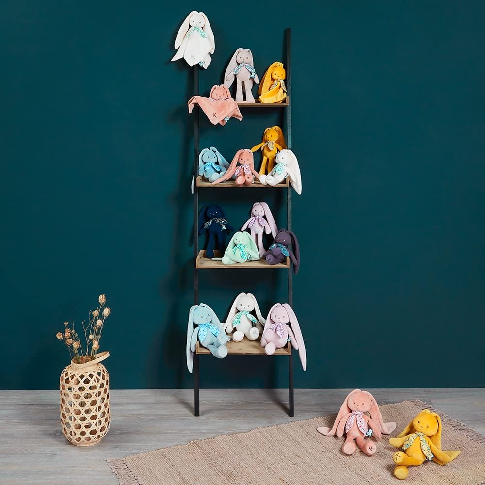 Kaloo - Lapinoo - Pantin Lapin - Baby Plüsch Jersey und Strick - 25 cm - Farbe Creme - Sehr weiches