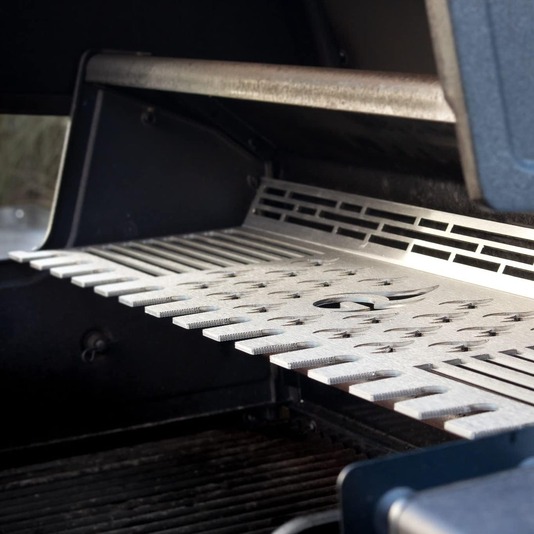 Grillrost.com Das Original Edelstahl Multistation | Warmhalterost für Broil King Baron/Regal/Imperia