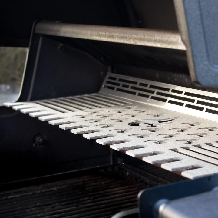 Grillrost.com Das Original Edelstahl Multistation | Warmhalterost für Broil King Baron/Regal/Imperia