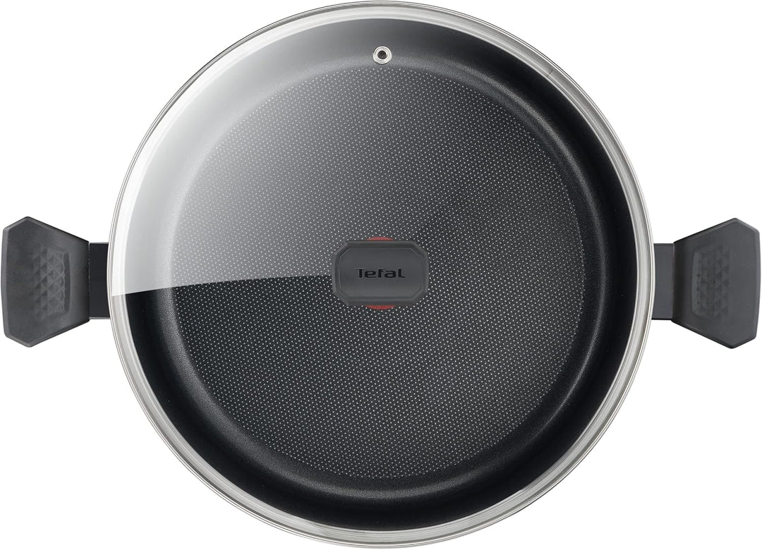 Tefal Easy Cook & Clean Kochtopf, 24 cm (4,7 l) + Deckel, für alle Herdarten ausser Induktion B55446