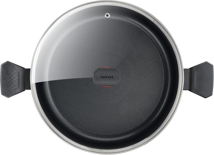 Tefal Easy Cook & Clean Kochtopf, 24 cm (4,7 l) + Deckel, für alle Herdarten ausser Induktion B55446