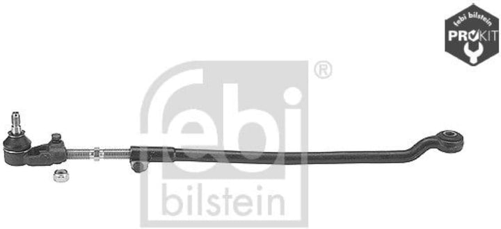 febi bilstein 14135 Spurstange mit Endstück und Sicherungsmutter , 1 Stück Vorderachse links, Vorder