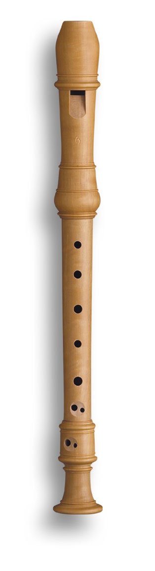 Mollenhauer 5107 Denner Sopran-Blockflöte Birnbaum hell Natur-Holz Barock Doppelloch