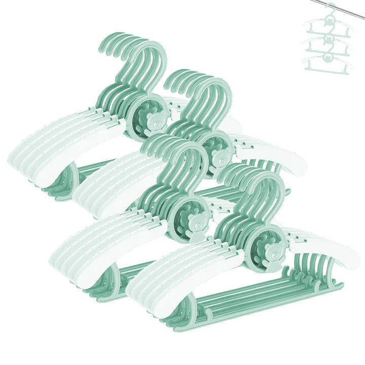HGYZE Baby Kleiderbügel Kinder Antirutsch, 29-37cm Ausziehbare Kinderkleiderbügel, 20 Stück Kleiderb