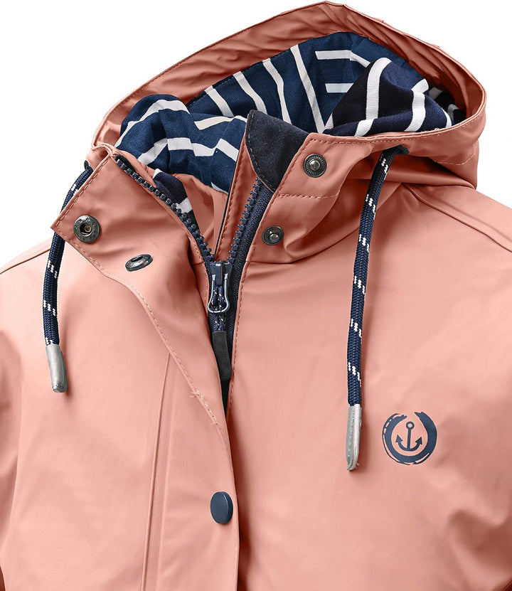 MADSea Damen Regenmantel Friesennerz 620 | halblanger wasserdichter Regenparka | winddicht mit marit