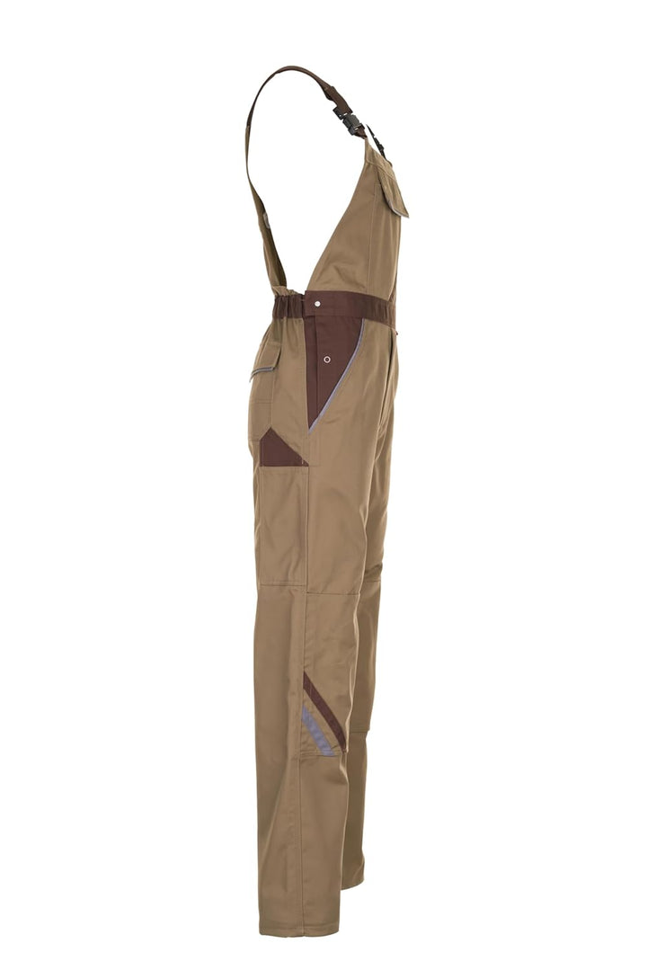Planam Highline Herren Latzhose Khaki braun Zink Modell 2334 Grösse 68 khaki/braun/zink 68, khaki/br