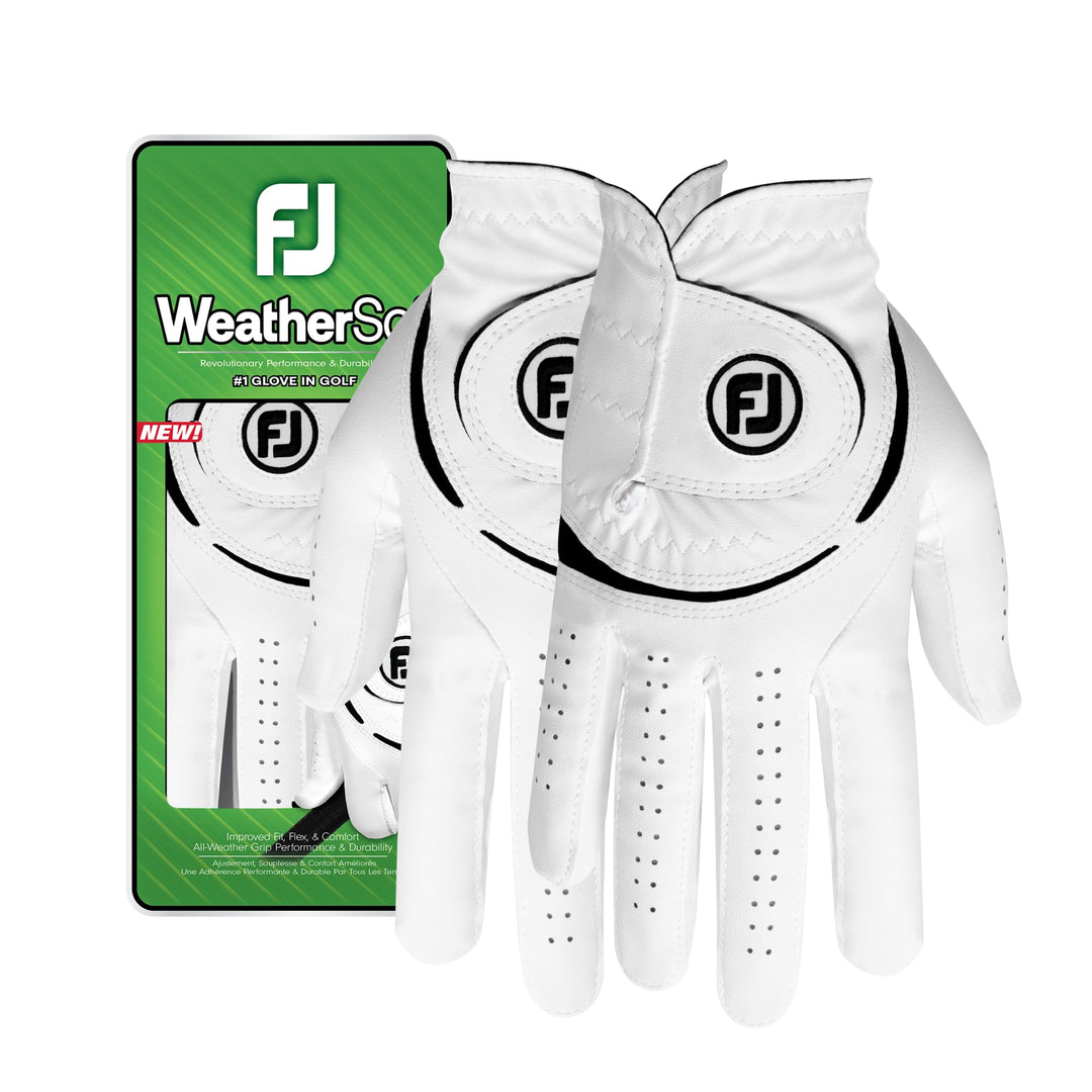 FootJoy WeatherSof Golfhandschuh für Damen, Weiss