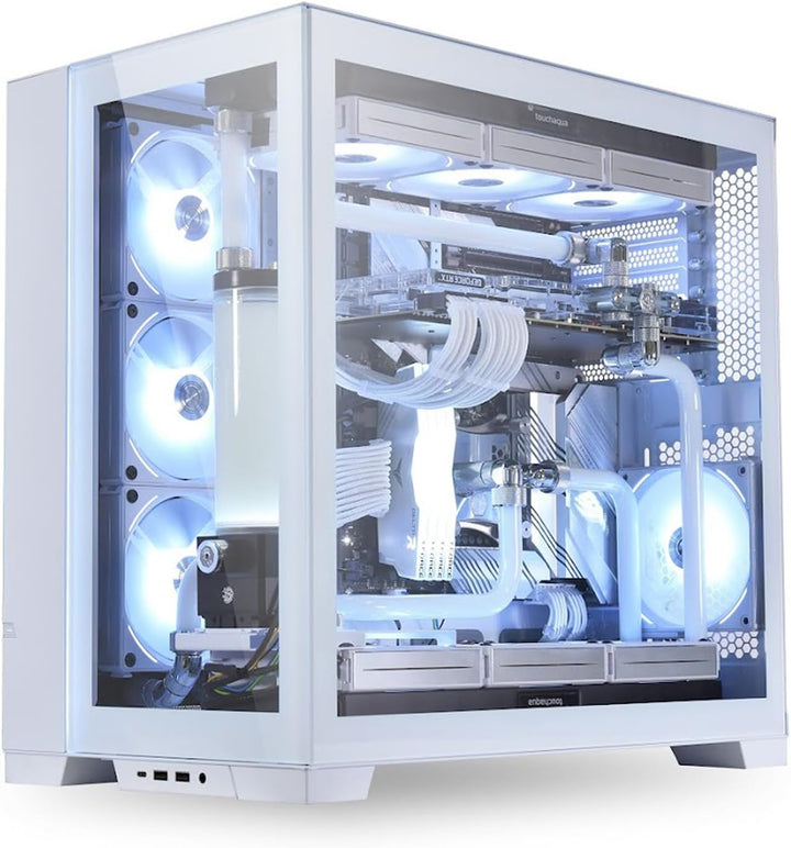 Lian Li ATX O11 Dynamic EVO Midi-Tower Weiss - PC-Gehäuse mit 2-Kammer-Design, E-ATX, ATX, Micro-ATX