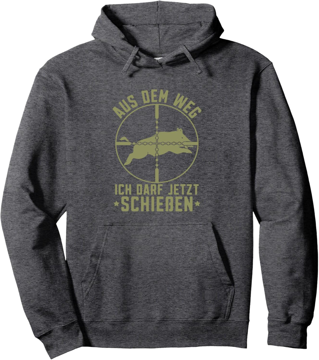 Aus dem Weg Jagdschein bestanden Jäger Jagdprüfung Pullover Hoodie