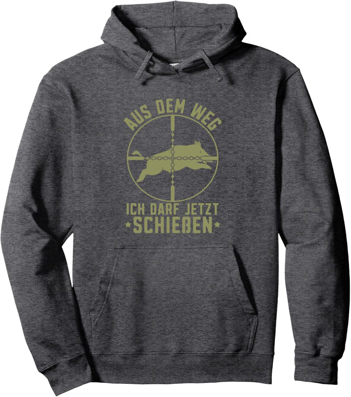 Aus dem Weg Jagdschein bestanden Jäger Jagdprüfung Pullover Hoodie