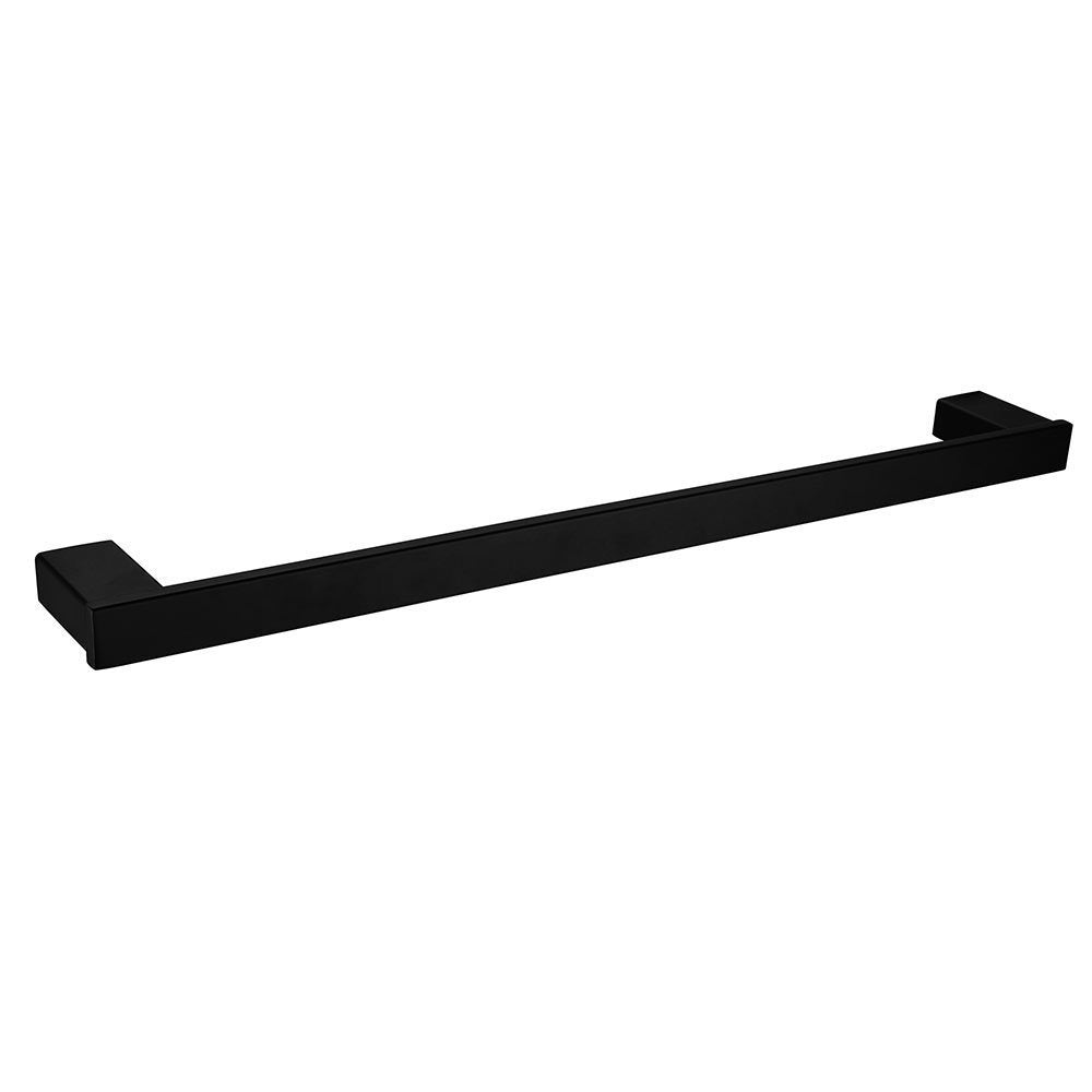 CASEWIND Handtuchhalter Schwarz, Handtuchstange Matt Edelstahl, Wand Handtuchregal 60cm mit Bohren W