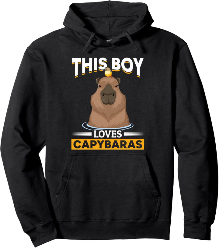 Capybara Animals Pet – Dieser Junge liebt Capybaras Pullover Hoodie