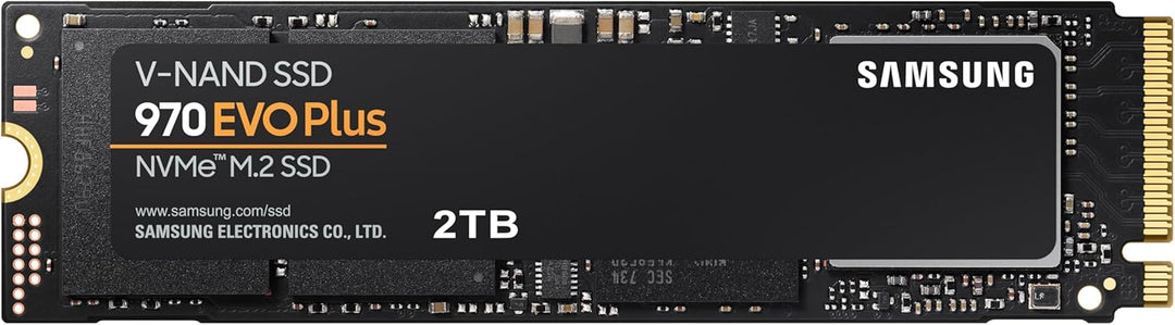 Samsung 970 EVO Plus NVMe M.2 SSD, 2 TB, PCIe 3.0, 3.500 MB/s Lesen, 3.300 MB/s Schreiben, Interne S