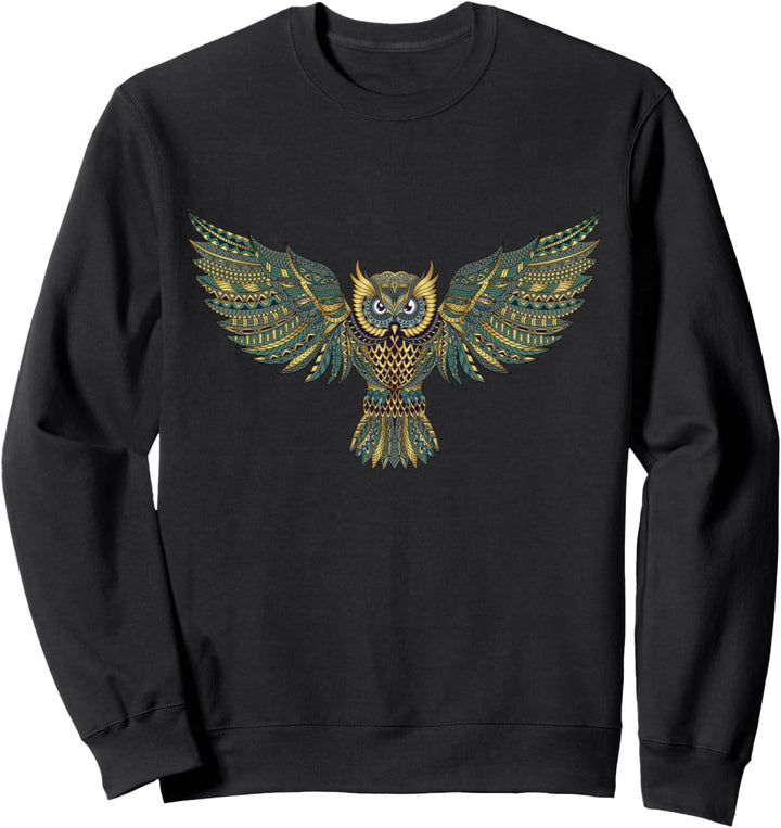 Eulen Kauz Owl Uhu Nachteule Eule Sweatshirt