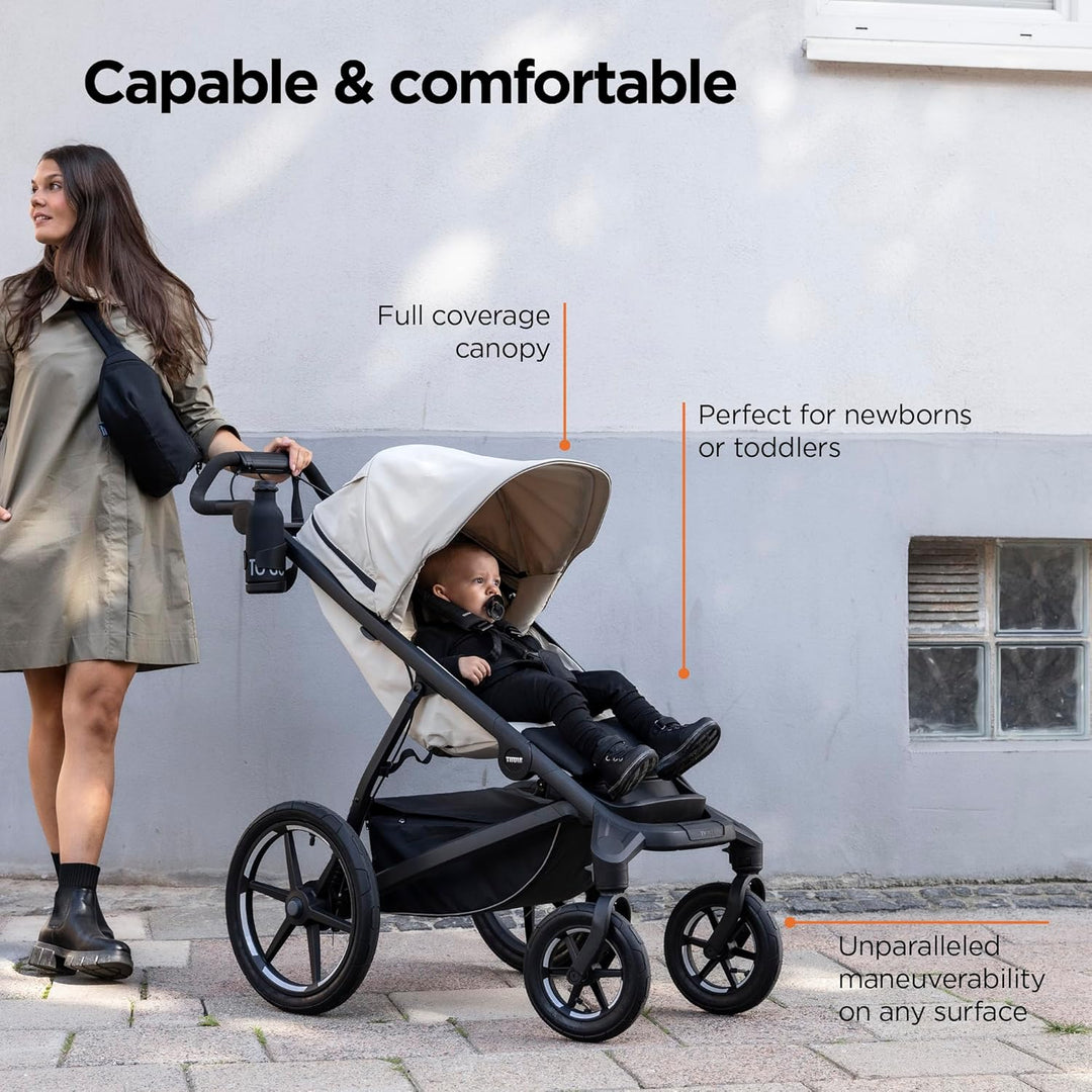 Thule Urban Glide 4-wheel Buggy Für Jedes Terrain Soft Beige on Black One-Size Soft Beige on Black E