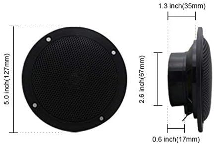 160 Watt 2 Wege, Schwarz Marine Boot Wasserdicht Lautsprecher Motorrad Spa Raum UTV ATV RV Auto Golf