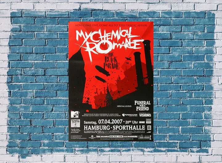 My Chemical Romance - Now Come One, Hamburg 2007 » Konzertplakat/Premium Poster | Live Konzert Veran