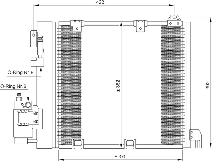 NRF 35302 Kondensator, Klimaanlage