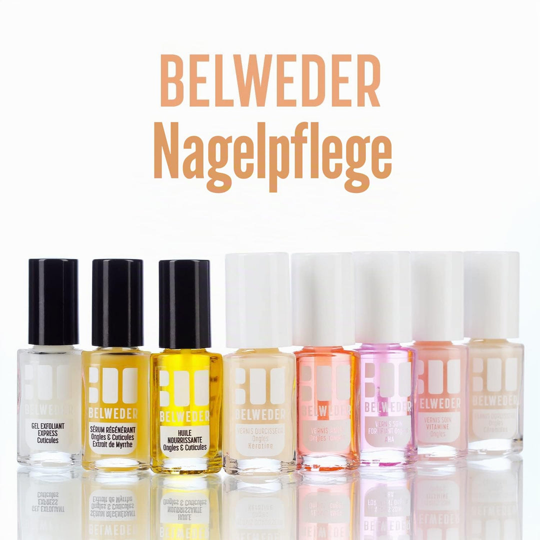 BELWEDER - Bitterstoff Nagellack gegen Nägelkauen 2 x 7,5ml - Nagellack Transparent mit Bitterem Ges