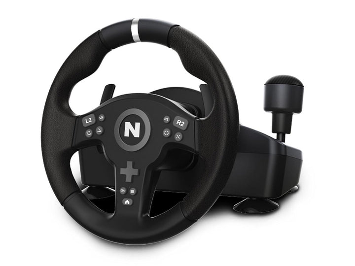 NITHO Drive Pro V200 Lenkrad mit Pedalen und Schalthebel, Gaming-Rennlenkrad für PC, PS4, Xbox One,