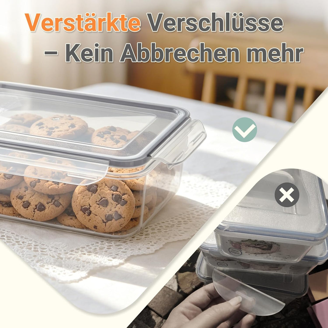 TUSEASY Frischhaltedosen mit Deckel, 12 Stück Vorratsdosen Luftdicht Aufbewahrungsbox mit Deckel Küc