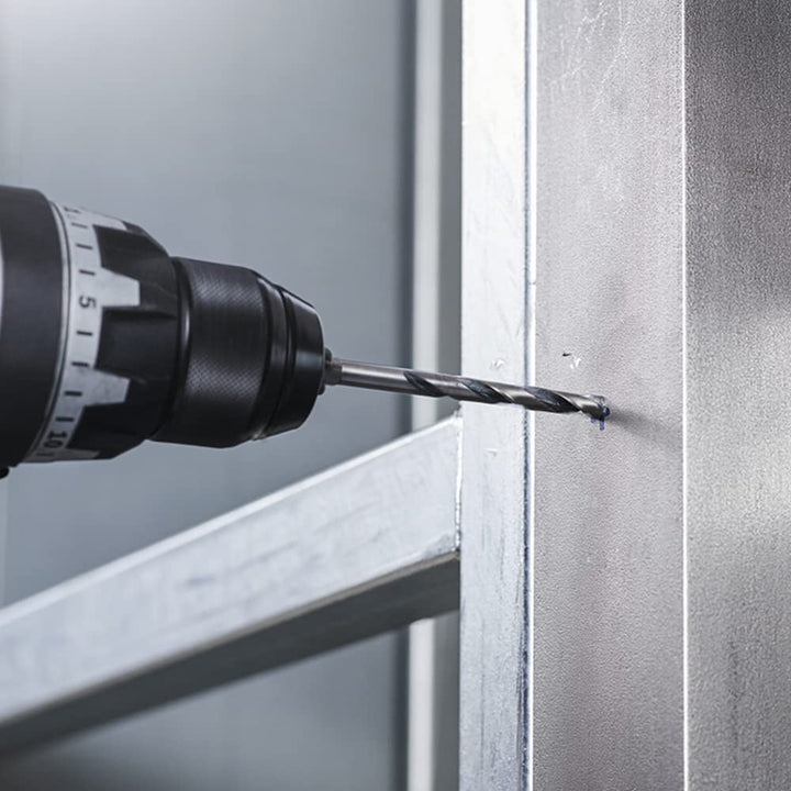 Bosch Professional 5 Stück HSS Spiralbohrer PointTeQ (für Metall, 10,1 x 87 x 133 mm, Zubehör Bohrsc