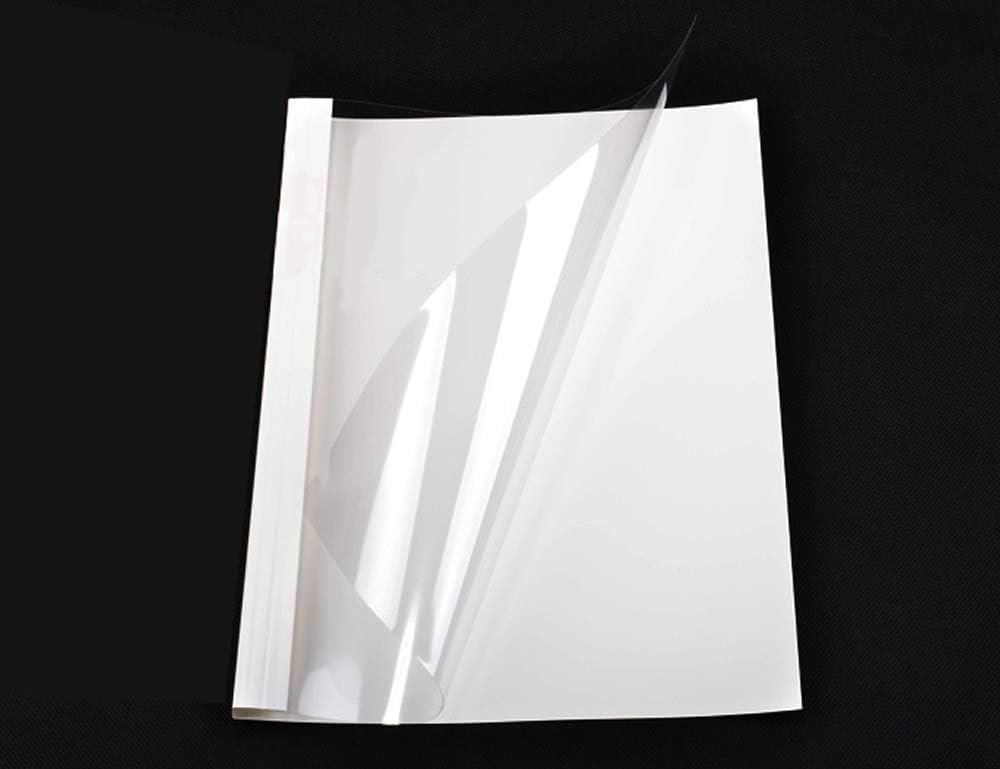 TUKA-i-AKUT [ 100x A4 6mm ] Thermobindemappen A4, Rückenbreite 6 mm, 100 Stück Thermo-Bindemappe für