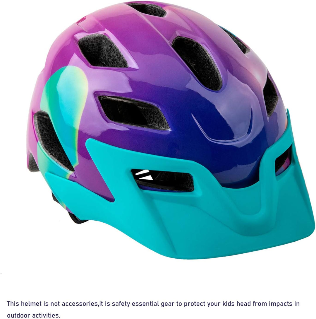 SIFVO Fahrradhelm Kinder Jungen und Mädchen 50-57cm, Kinder Fahrradhelm mit Abnehmbarem Visier Kinde
