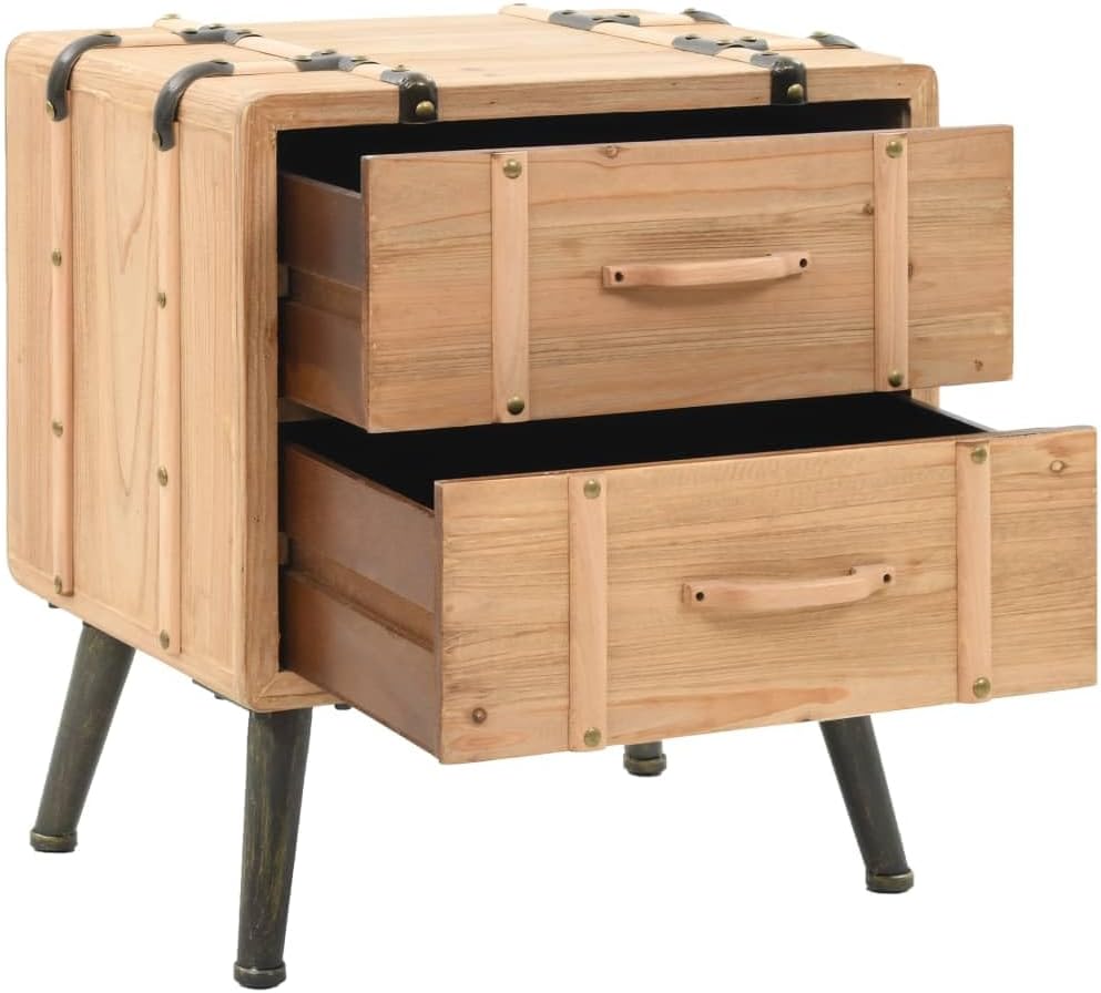 vidaXL Tanne Massiv Nachttisch Nachtkonsole Nachtschrank Nachtkommode Schrank