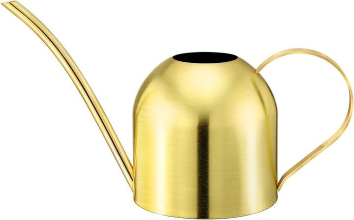 Yardwe Edelstahl Giesskanne 1000ml Giesskanne Blumengiesskanne Topf Garten Pflanzen Lange Tüllen Gie