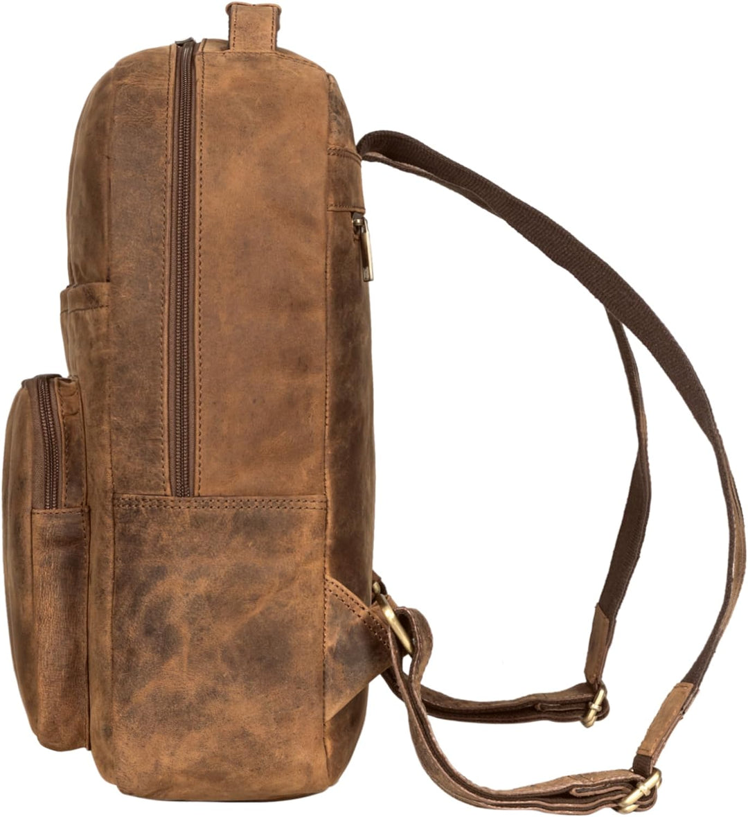 STILORD 'Glover' Business Lederrucksack für 15,6 Zoll Laptop Rucksack für Damen und Herren DIN A4 Of