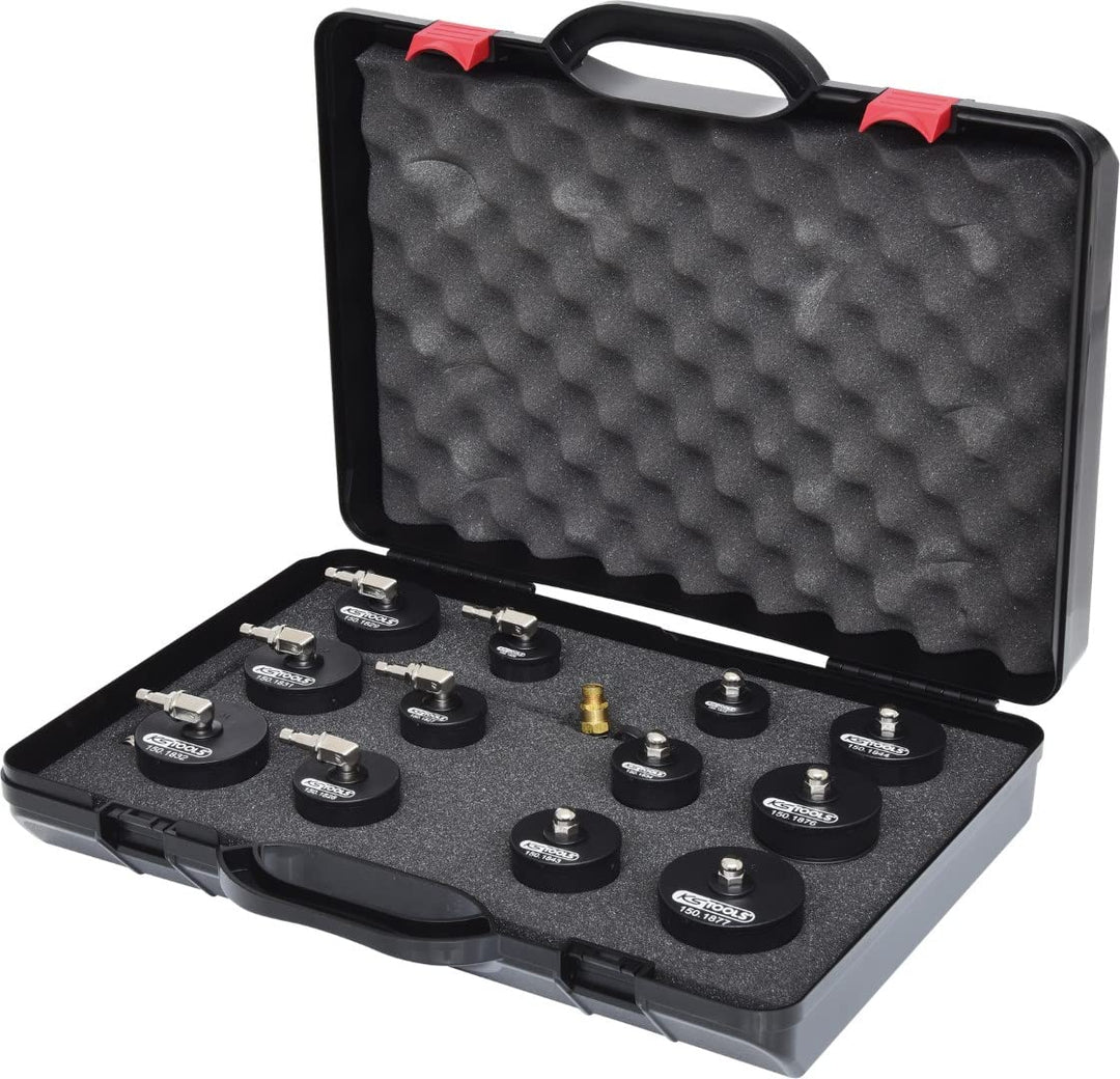 KS Tools 150.1825 Turbolader-Bajonett-Ladeluft-System-Prüfkoffer-Satz, 13-tlg.