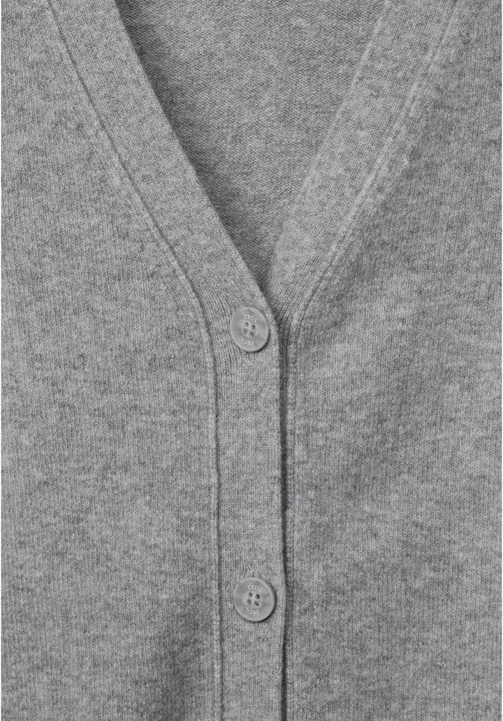 Cecil Damen Strickjacke L Mineral Grey Melange, L Mineral Grey Melange