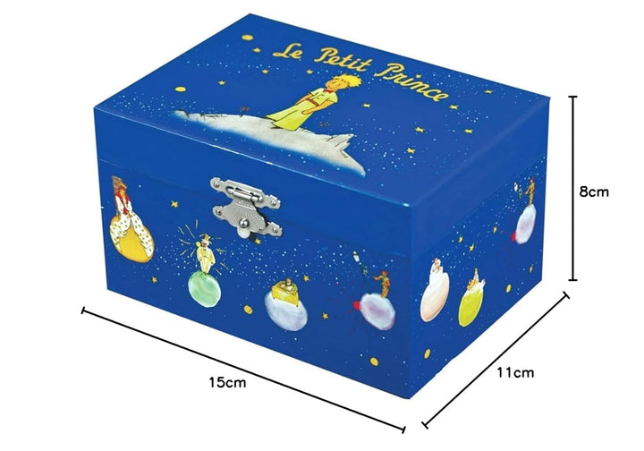 Trousselier 6291230 Schmuckkästchen für Kinder, Der kleine Prinz, Spieluhr mit Musik und tanzender F