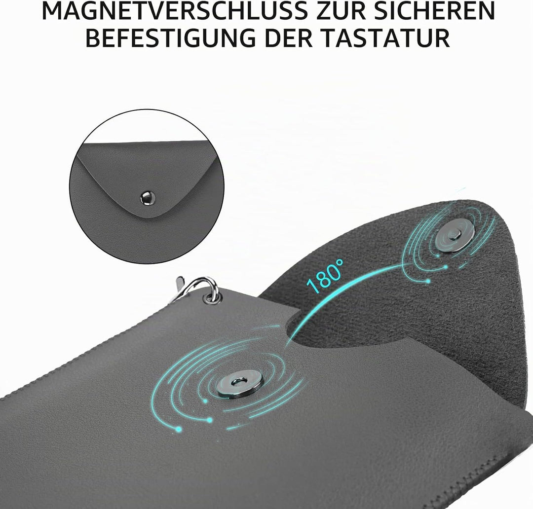 Geekria Tastatur-Tragetasche, Ersatz für Logitech MX Keys Mini Tastaturhülle, veganes Leder, schütze