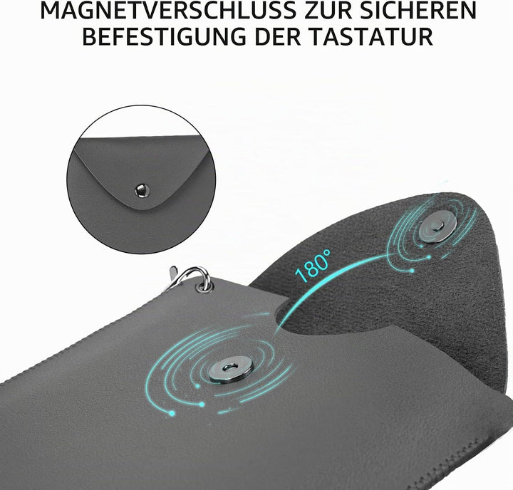 Geekria Tastatur-Tragetasche, Ersatz für Logitech MX Keys Mini Tastaturhülle, veganes Leder, schütze