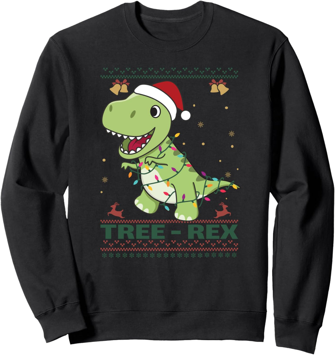Tree Rex lustiger tyrannosaurus rex weihnachten Wortspiel Sweatshirt