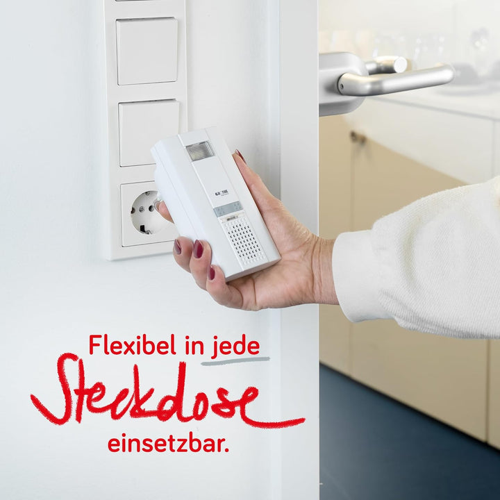 Grothe 1502005 Funkgong Steckdosen Set, 6 Melodien Mistral 400, 230 V, Weiss