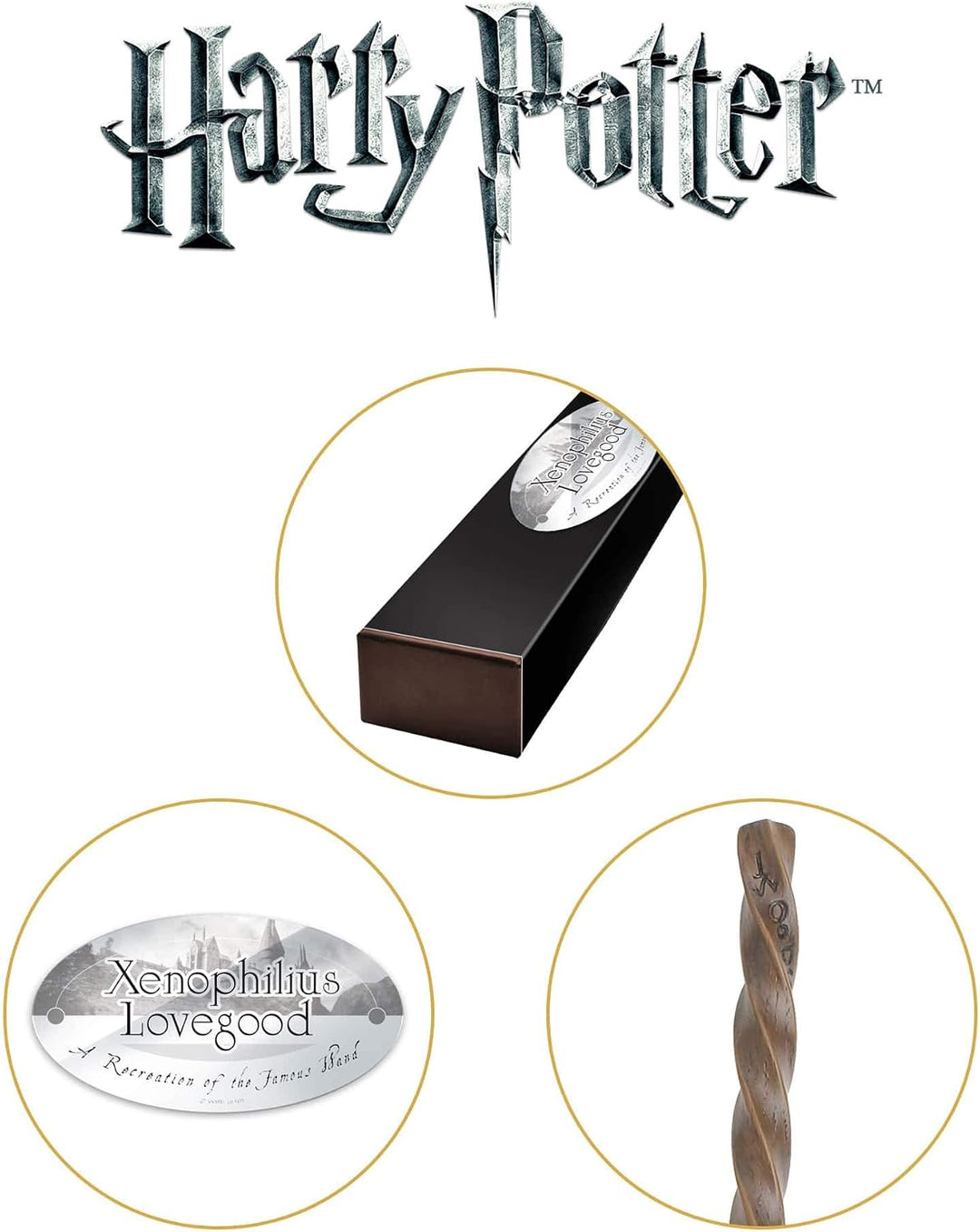 Noble Collection Zauberstab Ollivander von Xenophilus Lovegood Premium Box