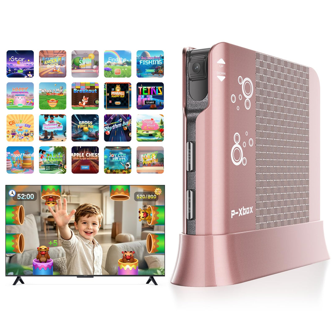 Spielkonsole für Kinder mit Bewegungsspielen, Plug & Play TV-Spielkonsole, ideal für Indoor-Bewegung