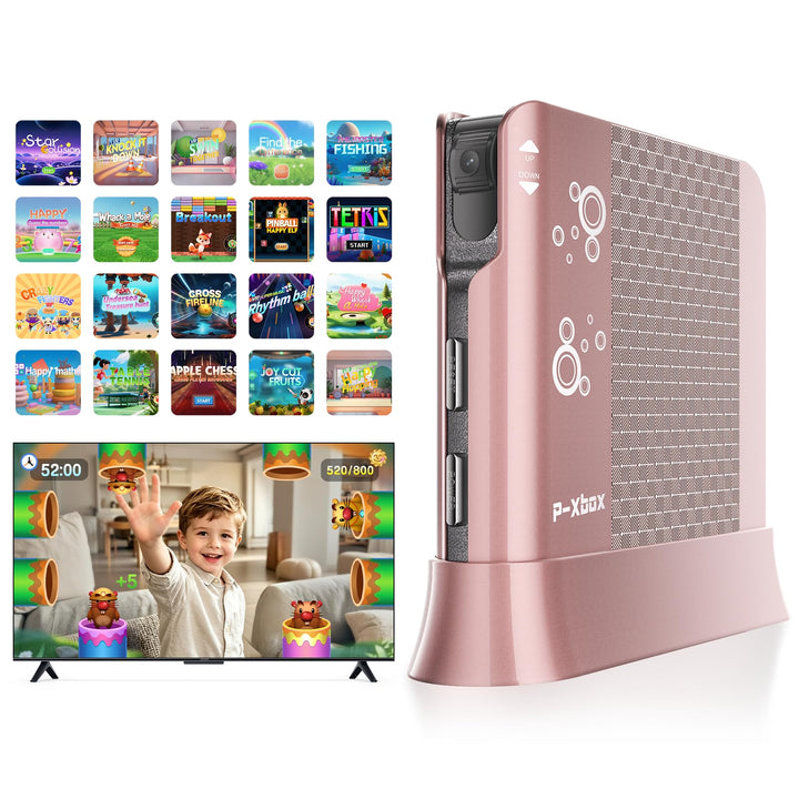 Spielkonsole für Kinder mit Bewegungsspielen, Plug & Play TV-Spielkonsole, ideal für Indoor-Bewegung
