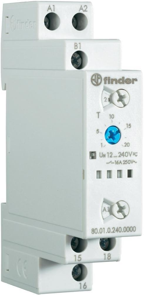 FINDER 80.91.0.240.0000 Zeitrelais Taktgeber asymmetrisch 0,1s-20h, 16A