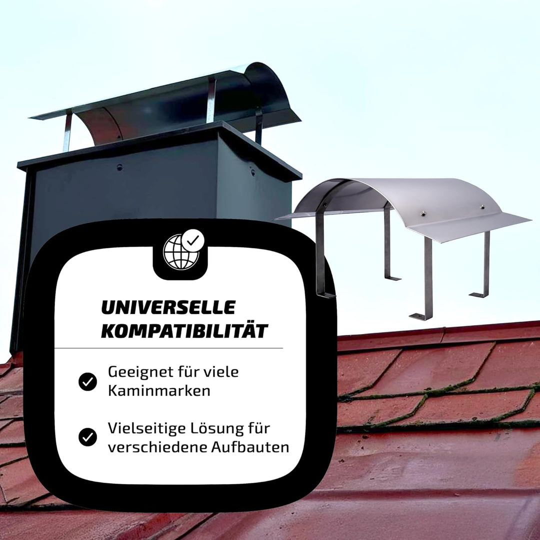 Oromis Edelstahl Schornsteinabdeckung Napoleon 0,6 mm Kaminabdeckung Edelstahl zur Vermeidung von Le