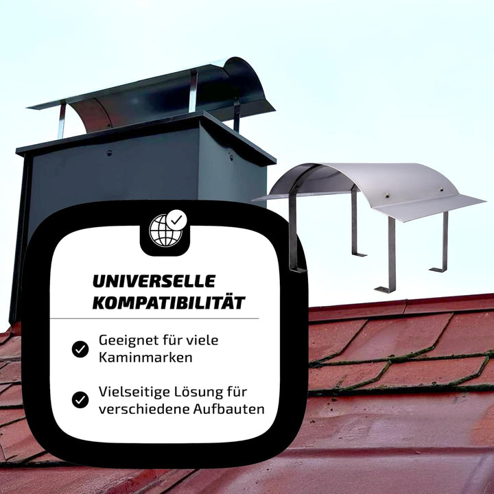 Oromis Edelstahl Schornsteinabdeckung Napoleon 0,6 mm Kaminabdeckung Edelstahl zur Vermeidung von Le