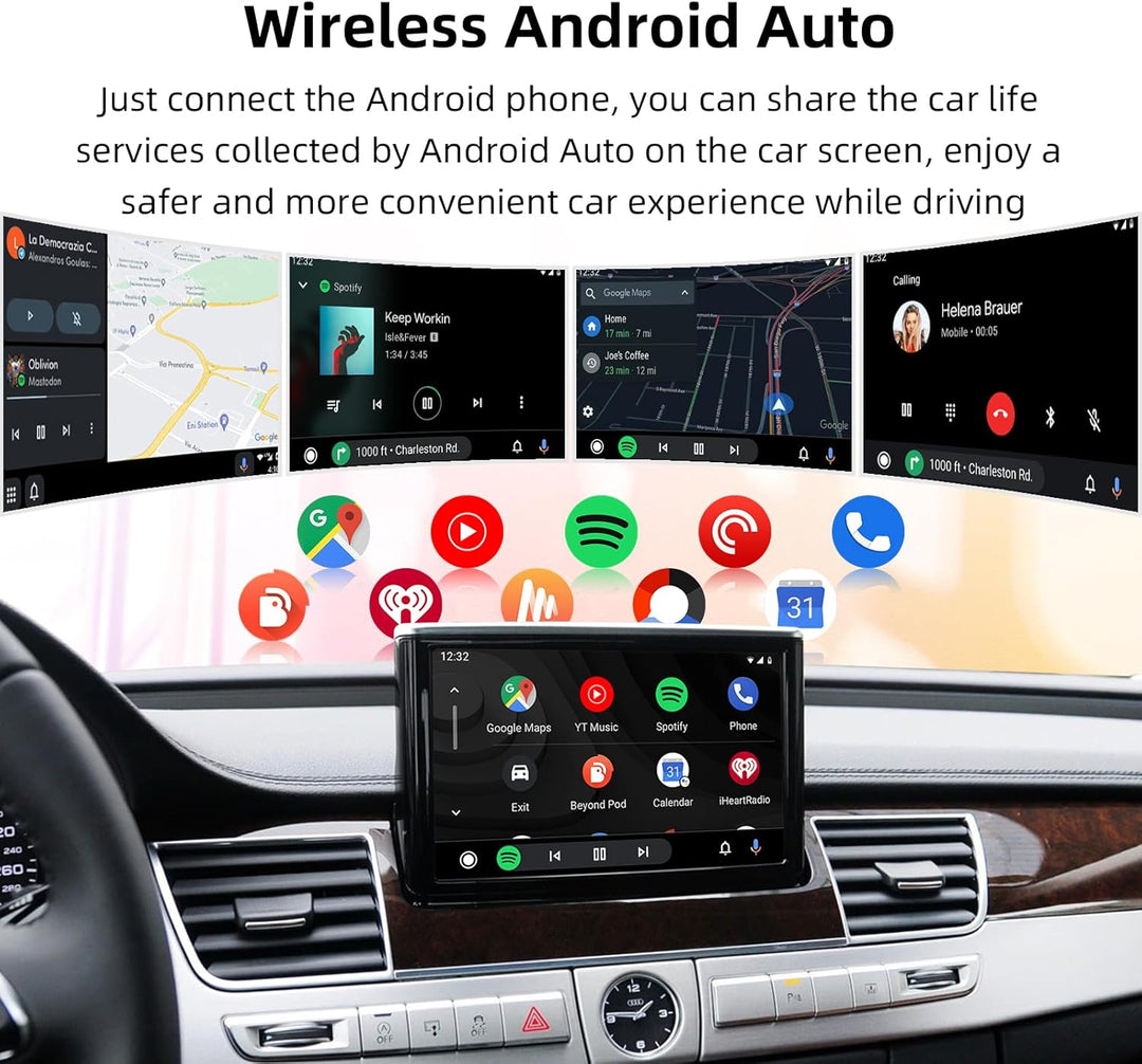 Ezonetronics Wireless CarPlay & Android Auto Retrofit Kit Decoder für Audi A8 2010-2017 mit MMI 3G S