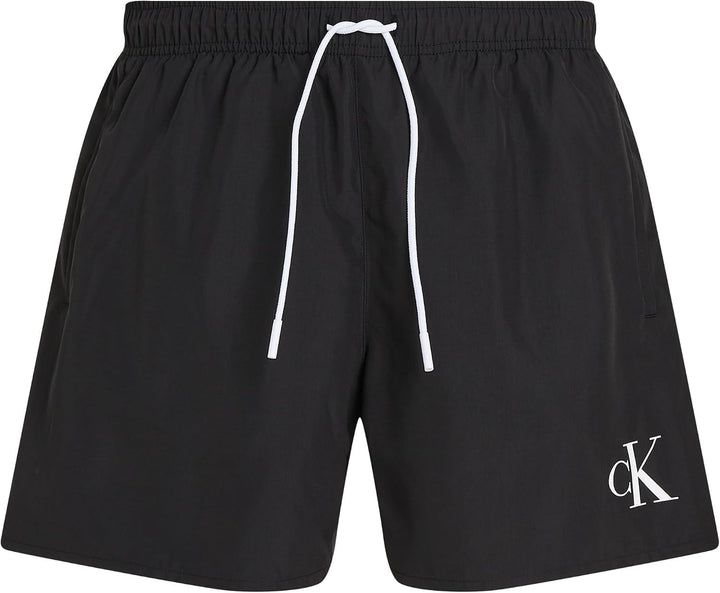 Calvin Klein Herren Badehose Medium Drawstring Lang XXL Schwarz (Pvh Black), XXL Schwarz (Pvh Black)