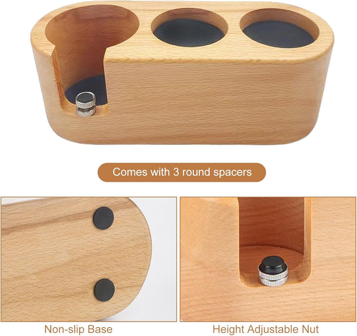 Tamperstation, Espresso Tamper Station, Tamping Station, Kaffee Tamper mit Distributor und Portafilt