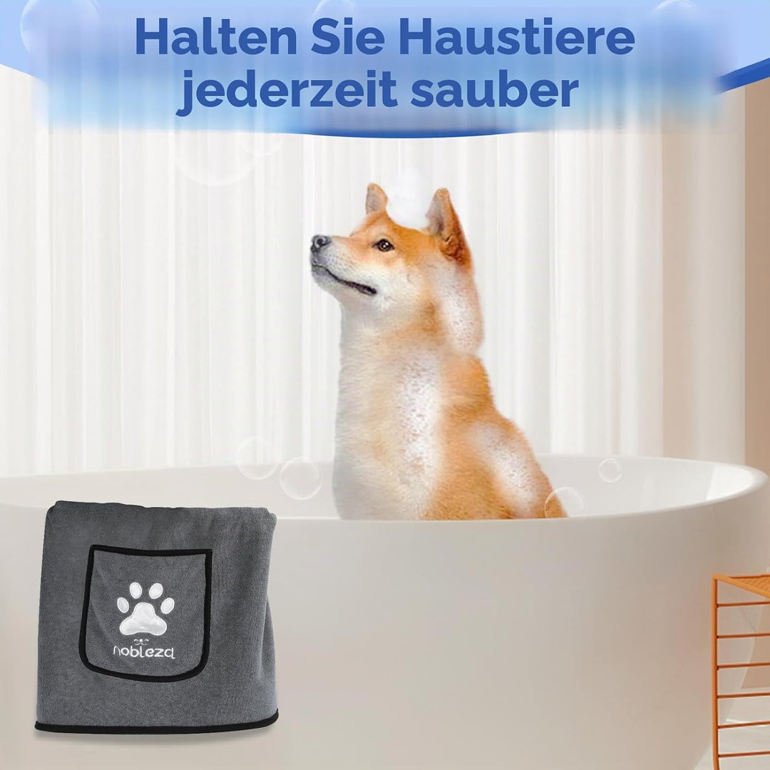 Nobleza Hundehandtuch, Mikrofaser Hundehandtuch, Hundehandtuch extra saugfähig, Weich & Langlebig Pr
